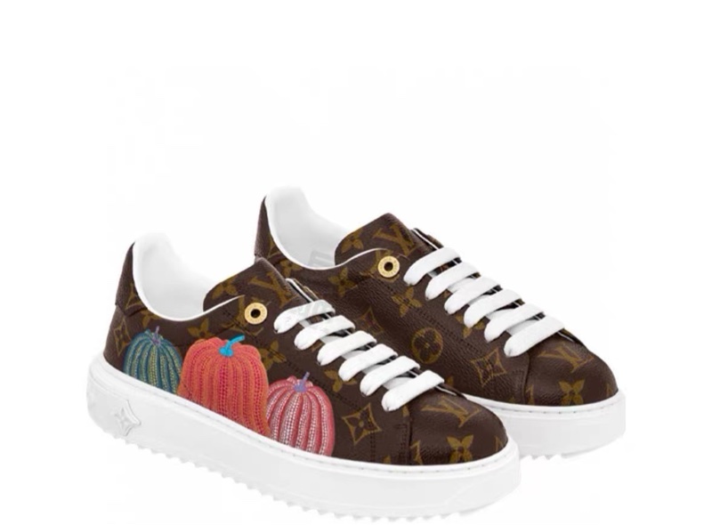 【全新品】Louis vuitton路易威登 lv 女款運動鞋 老花 板鞋 time out 草間彌生聯名休閒鞋 35.5-3