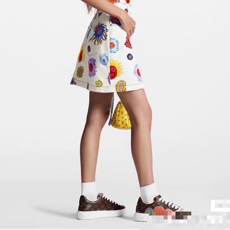 【全新品】Louis vuitton路易威登 lv 女款運動鞋 老花 板鞋 time out 草間彌生聯名休閒鞋 35.5-6