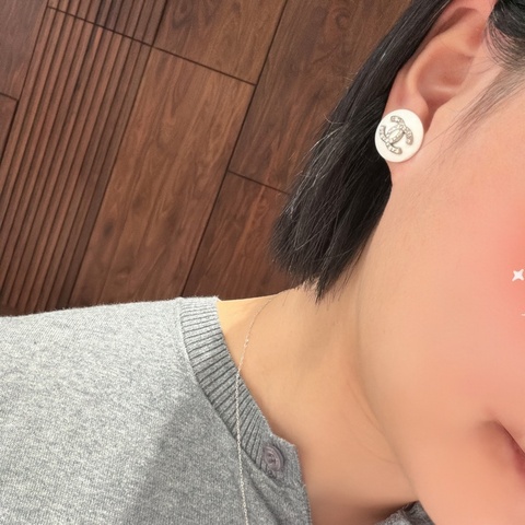 香奈兒鈕扣改造耳環