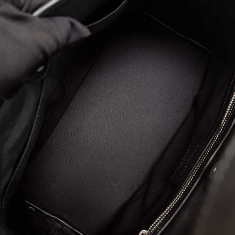 【近新閒置品】Dior迪奧 黑銀五格牛皮小號土著一代托特手提包-9