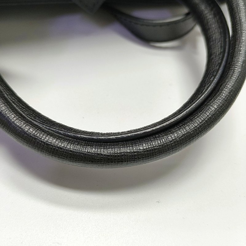 FENDI 2 Jours 小號黑色牛皮壓紋單肩包手提包斜挎包金色五金可拆卸肩帶-8