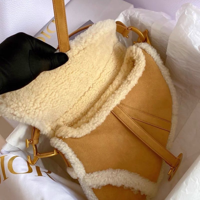 迪奧 Dior 限量泰迪馬鞍包中號,專櫃近40000購入, 99新, 卡袋齊全-3