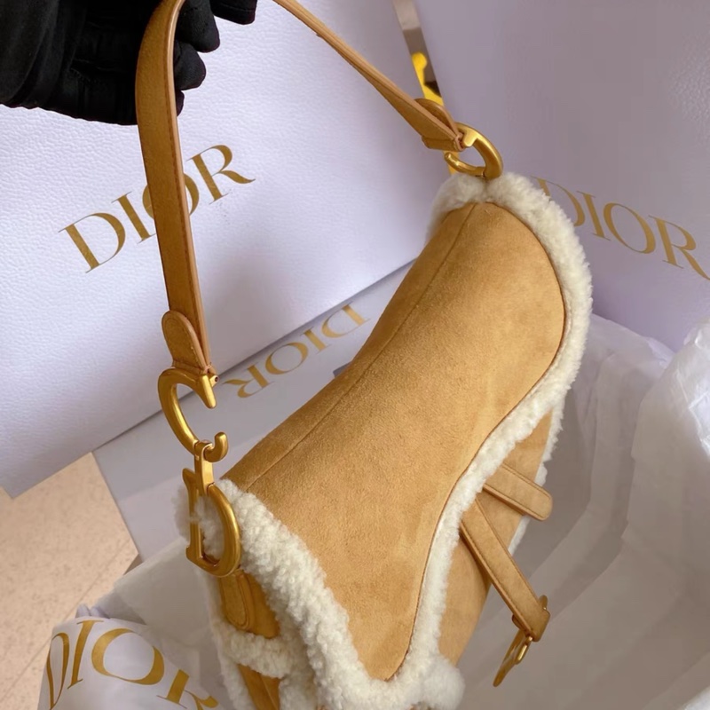 迪奧 Dior 限量泰迪馬鞍包中號,專櫃近40000購入, 99新, 卡袋齊全-4