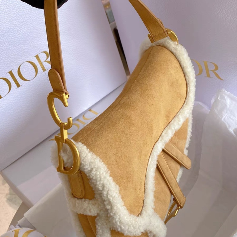 迪奧 Dior 限量泰迪馬鞍包中號,專櫃近40000購入, 99新, 卡袋齊全-5