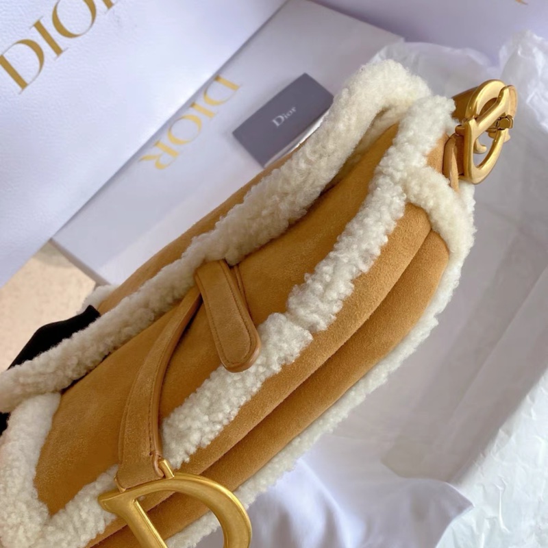 迪奧 Dior 限量泰迪馬鞍包中號,專櫃近40000購入, 99新, 卡袋齊全-7
