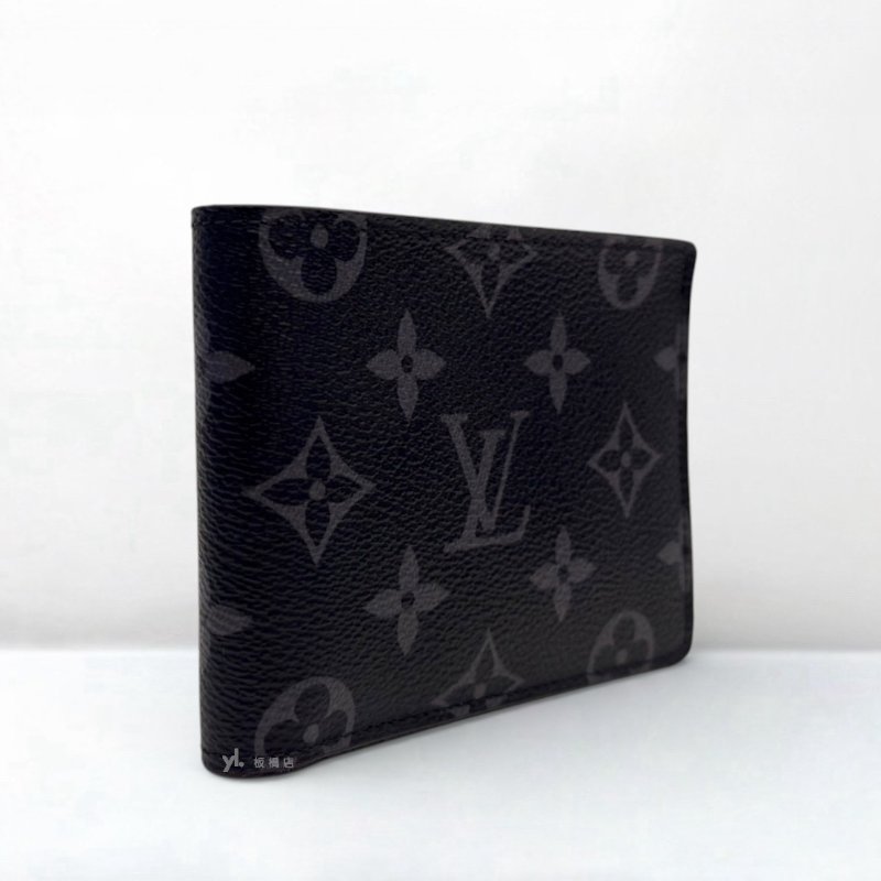 LV 黑原花 Multiple 男用短夾 M61695-3