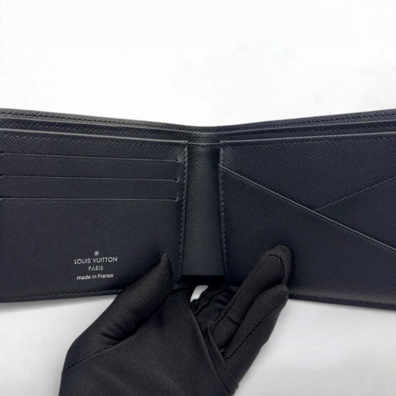 LV 黑原花 Multiple 男用短夾 M61695-5