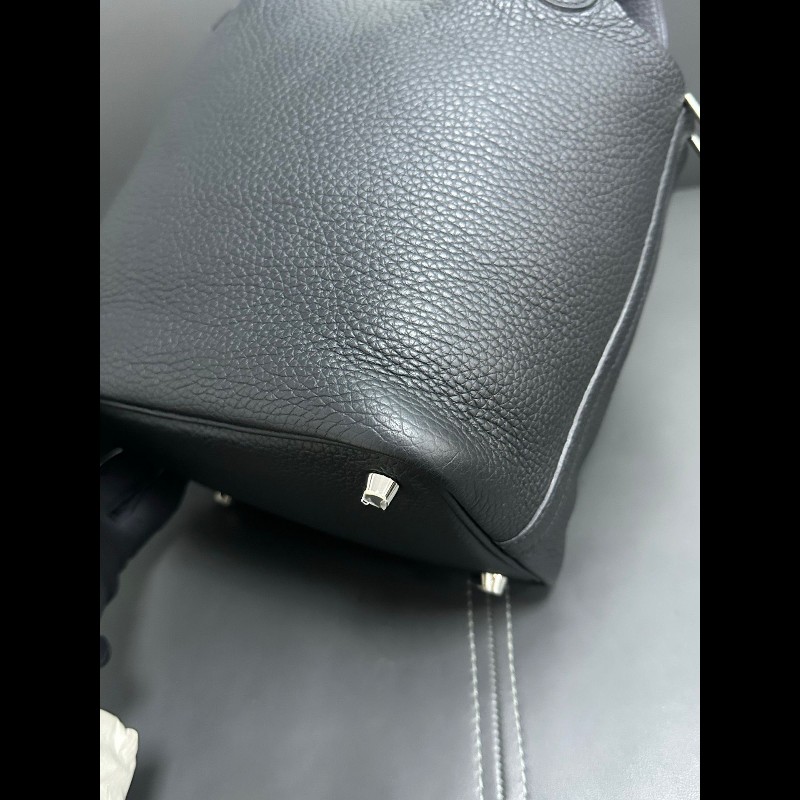 Hermes picotin 18 黑銀-9