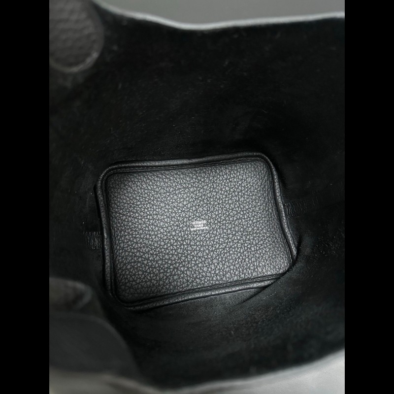 Hermes picotin 18 黑銀-10