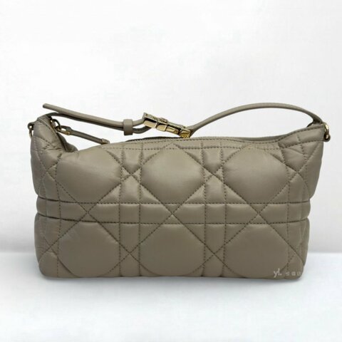 DIOR包包 Travel Nomad大籐格紋裸色小牛皮中型手拿包S5554OMIG_M900