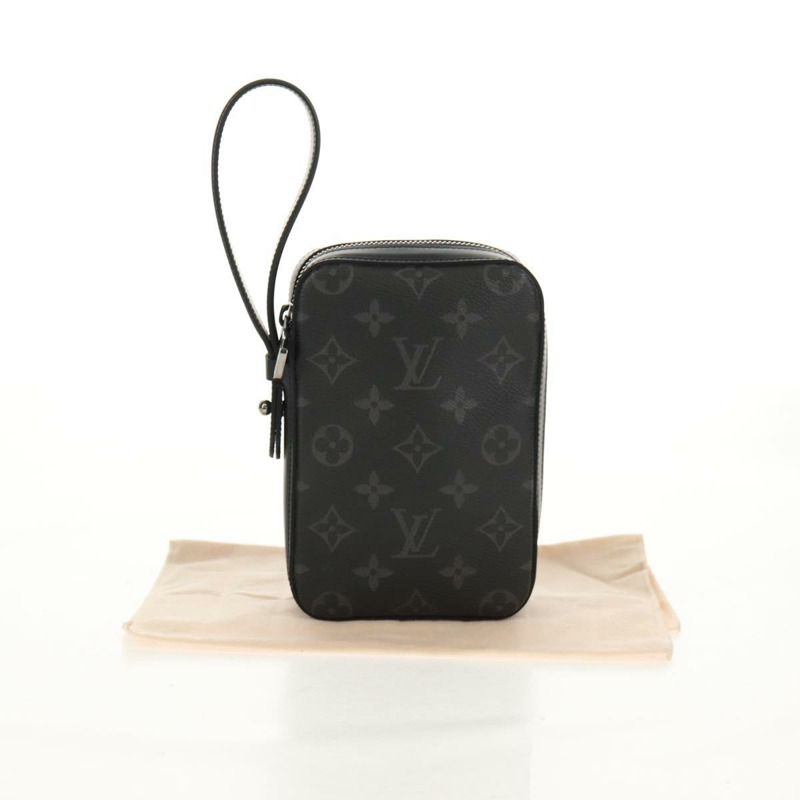 【日本直送】路易威登 Monogram Eclipse Box 手拿包 M61872 LV 正品 157933M-11