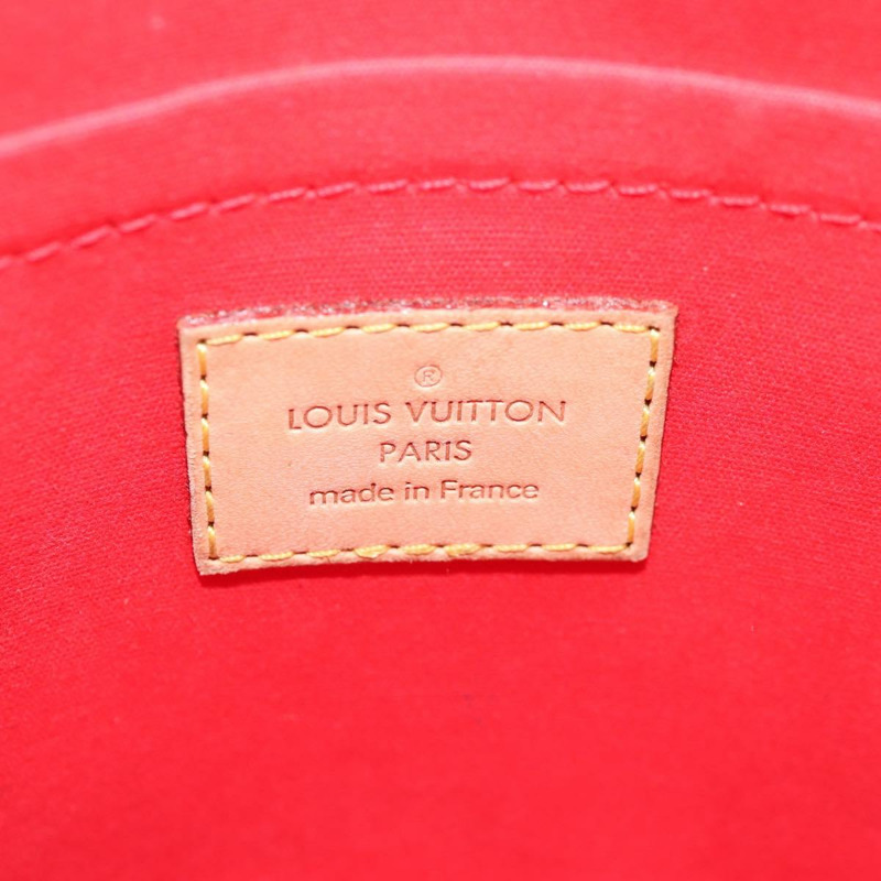 【日本直送】路易威登 Vernis Bell Flower PM 手袋 Rouge Grunadine M91728 LV Auth 159716V-22