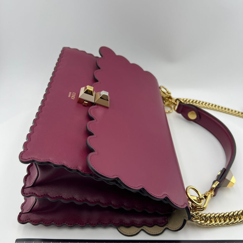 芬迪紅色手提單肩包-2