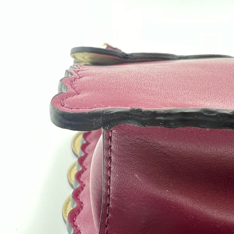 芬迪紅色手提單肩包-11