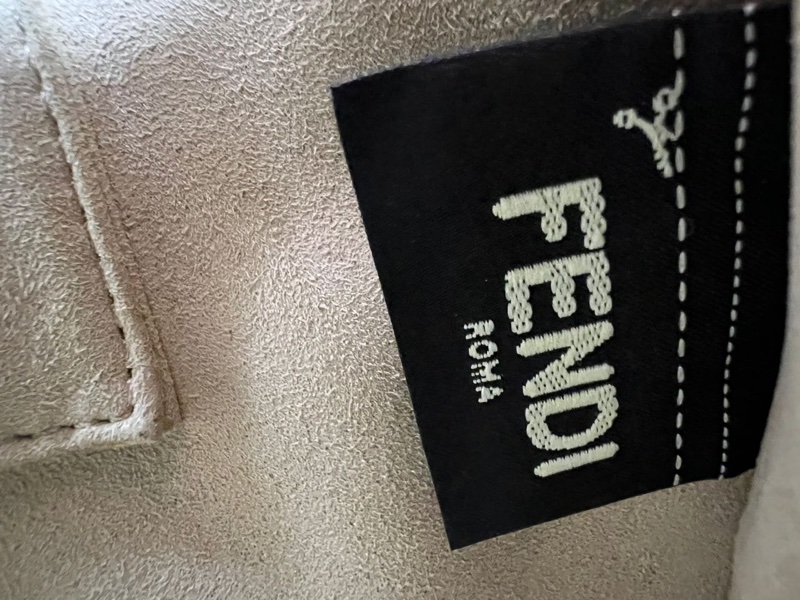 芬迪紅色手提單肩包-15