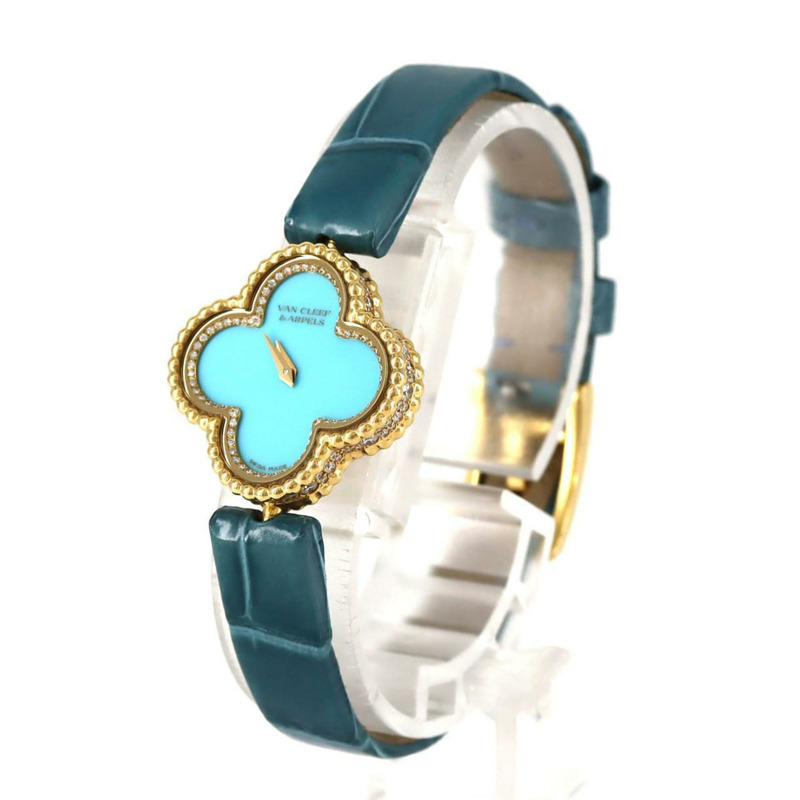 梵克雅寶 Sweet Alhambra YG 1386240 VCARPBEH00 石英腕錶-1