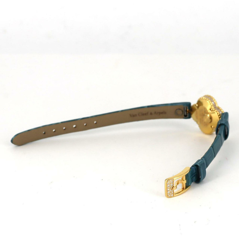 梵克雅寶 Sweet Alhambra YG 1386240 VCARPBEH00 石英腕錶-5