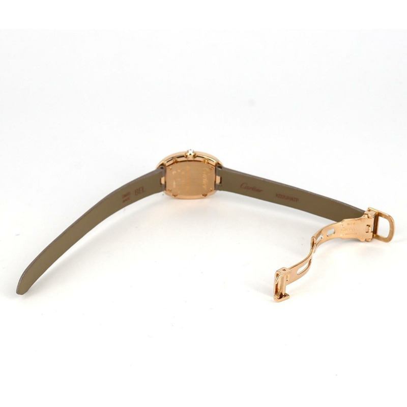 卡地亞 Baignoire SM PG D WB520004 PG/RG 石英錶-6