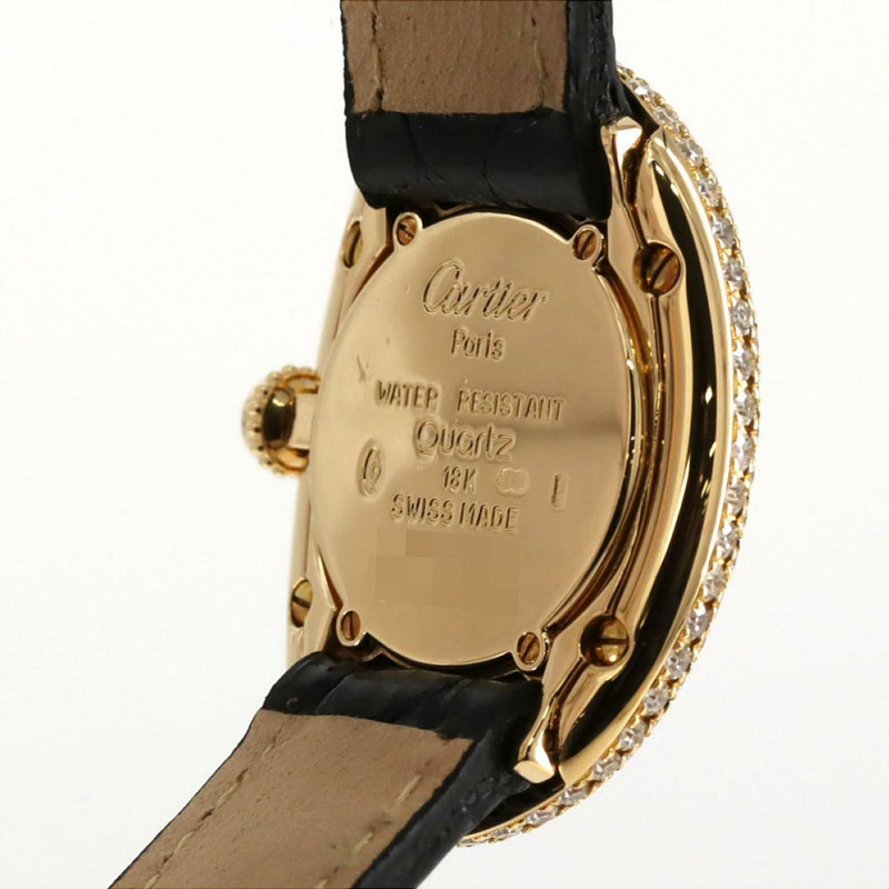 卡地亞 Baignoire 金 3D 1P&3R WB502751 石英錶-5