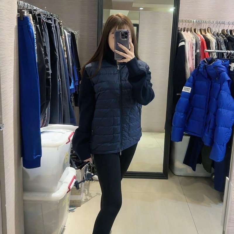 💎Han's house精品服飾💎 moncler 羊毛 拼接 羽絨 外套-1