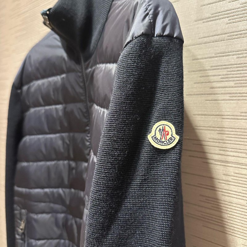 💎Han's house精品服飾💎 moncler 羊毛 拼接 羽絨 外套-3