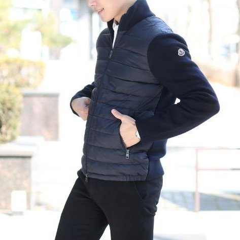 💎Han's house精品服飾💎 moncler 羊毛 拼接 羽絨 外套-6