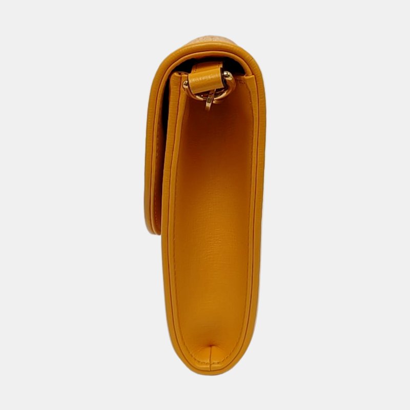 GUCCI Horsebit 1955小號黃色織物馬銜扣單肩包斜挎包金色五金可拆卸肩帶9.8新-2