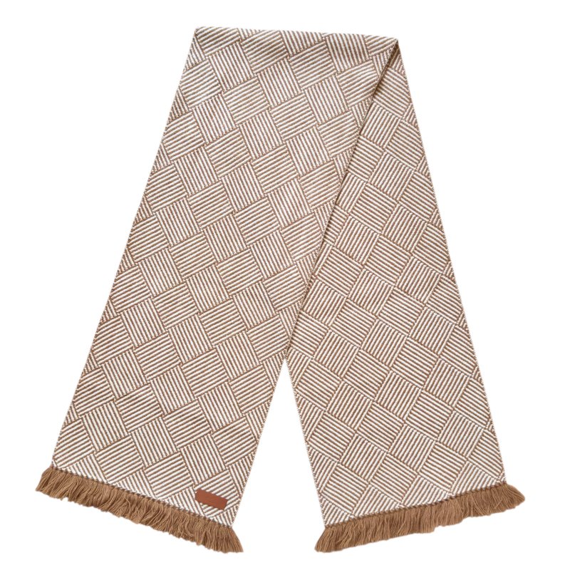 HERMES Tile Weave 純羊絨 圍巾-3