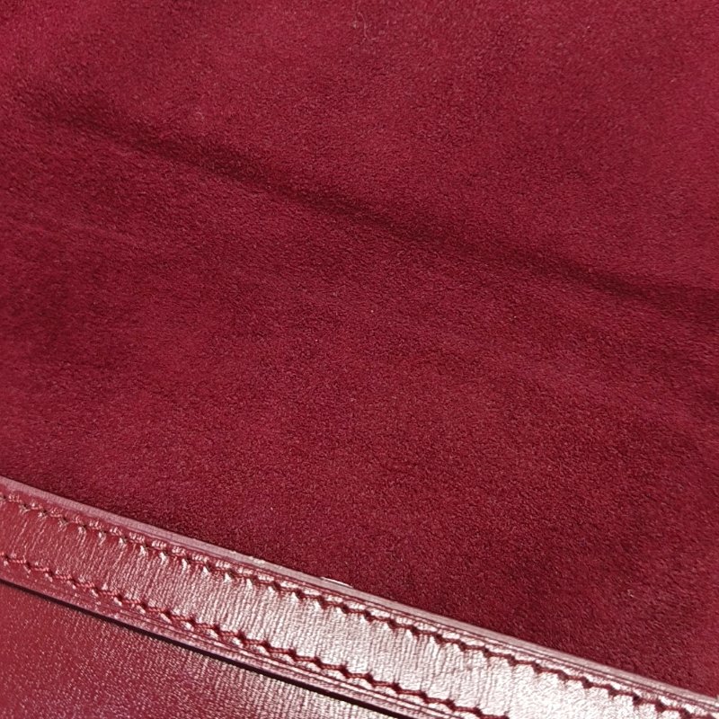 LOUIS VUITTON DAUPHINE中號紅色牛皮達芙妮單肩包斜挎包金色五金2條可拆卸肩帶-10