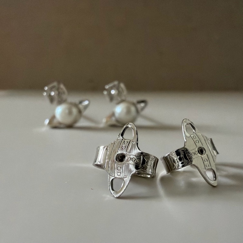 Vivienne Westwood🪐 珍珠耳環balbina earrings-6