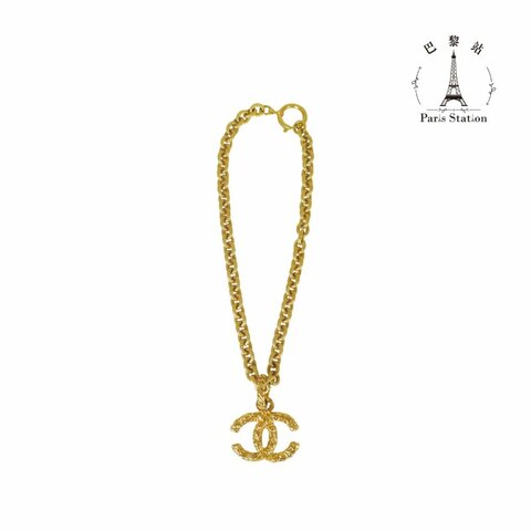 【巴黎站二手名牌專賣店】＊現貨＊CHANEL 香奈兒 真品＊復古鍍金大雙C項鍊