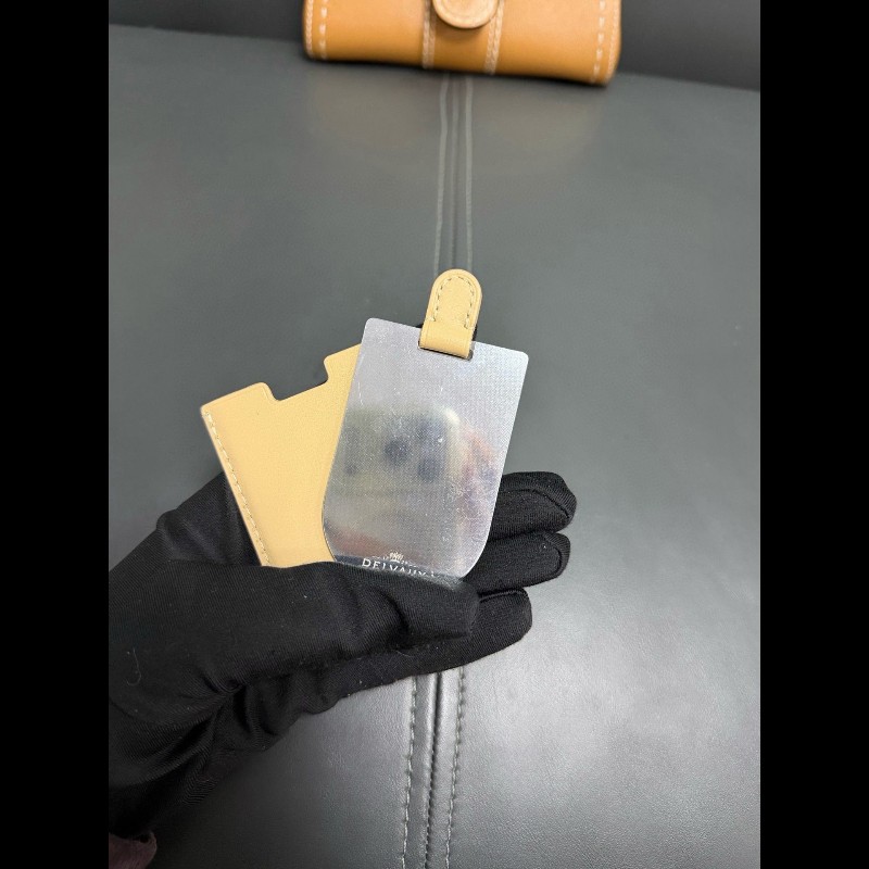 Delvaux brillant mini
焦糖色白色外縫線 手提包-21