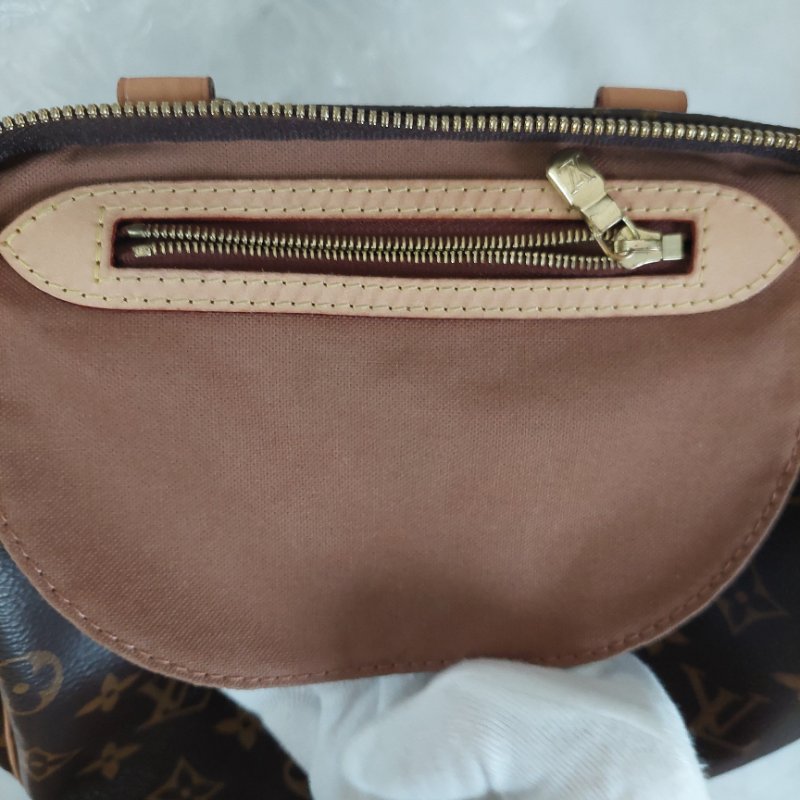 LV 🎀現品拍照🎀speedy25cm (有背帶款) 荖花波士頓包~二手-41