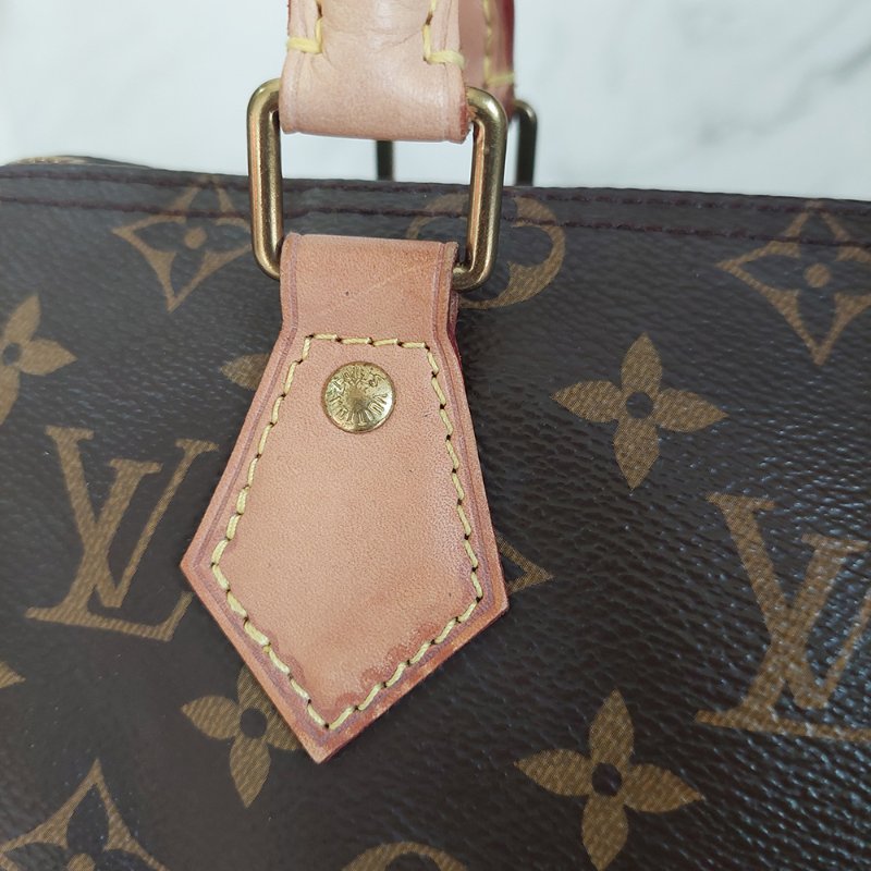 LV 🎀現品拍照🎀speedy25cm (有背帶款) 荖花波士頓包~二手-96