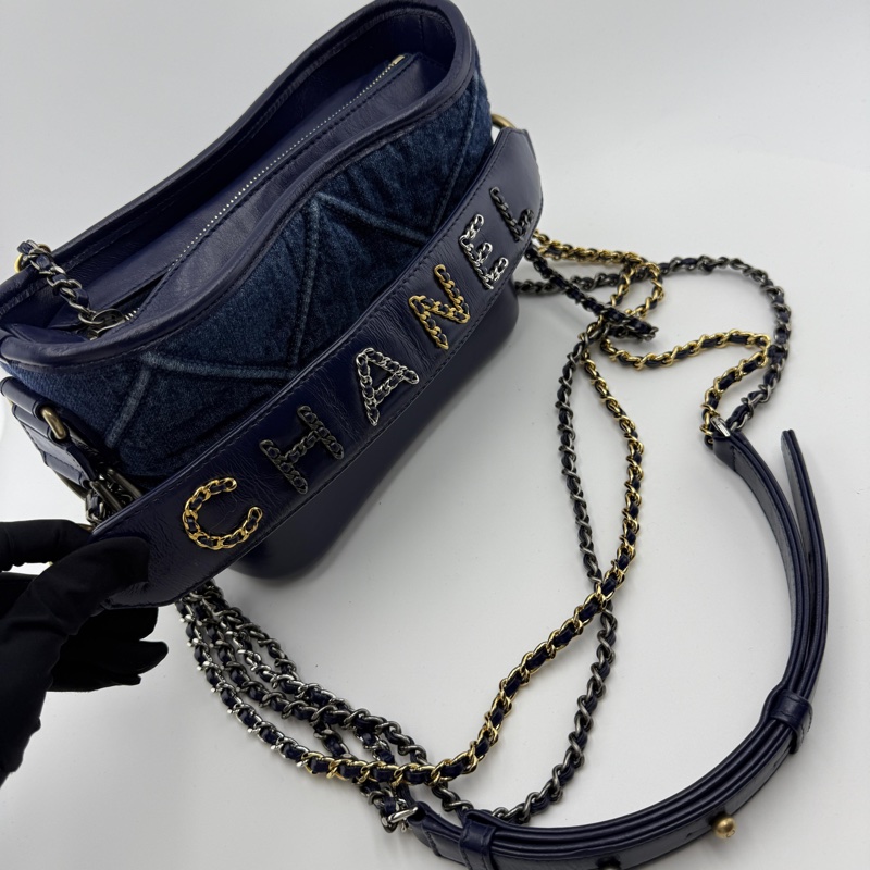 香奈兒新中號流浪單肩斜挎包-17