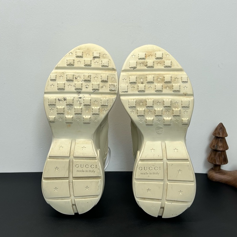 97新GUCCI古馳 Rhyton 復古Logo標識 低幫 老爹鞋 女款 36.5碼-4