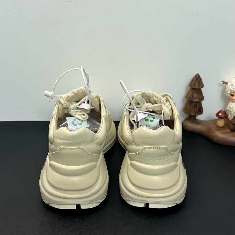 97新GUCCI古馳 Rhyton 復古Logo標識 低幫 老爹鞋 女款 36.5碼-5