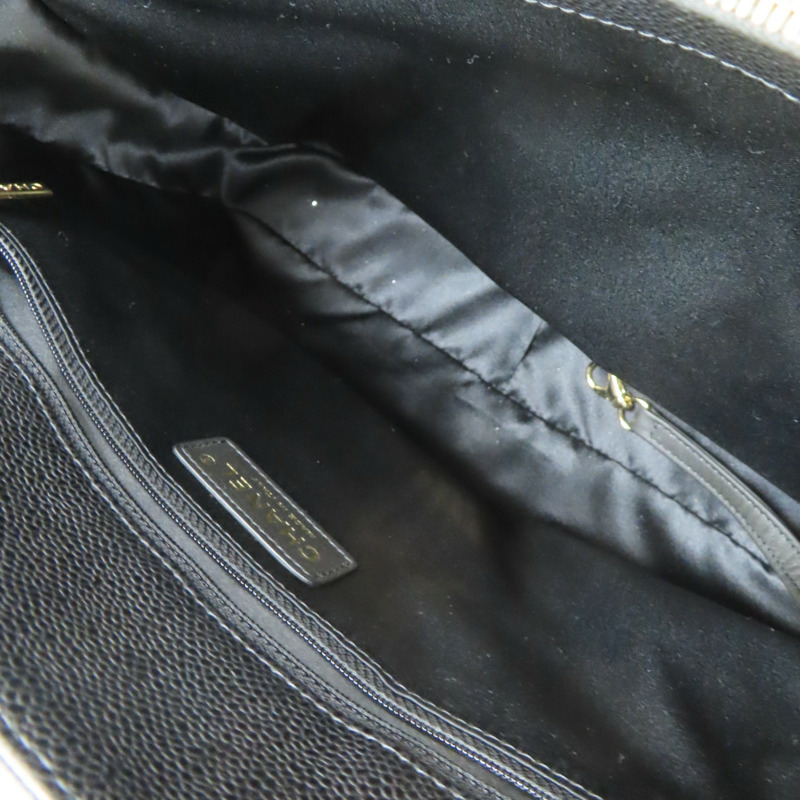 黑色 荔枝紋 牛皮 GST 手提包 A50995 (無卡)【CHANEL 香奈兒】 A50995-5