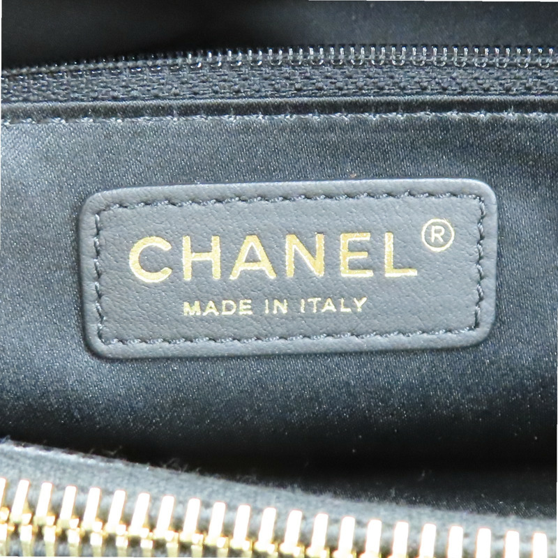 黑色 荔枝紋 牛皮 GST 手提包 A50995 (無卡)【CHANEL 香奈兒】 A50995-9