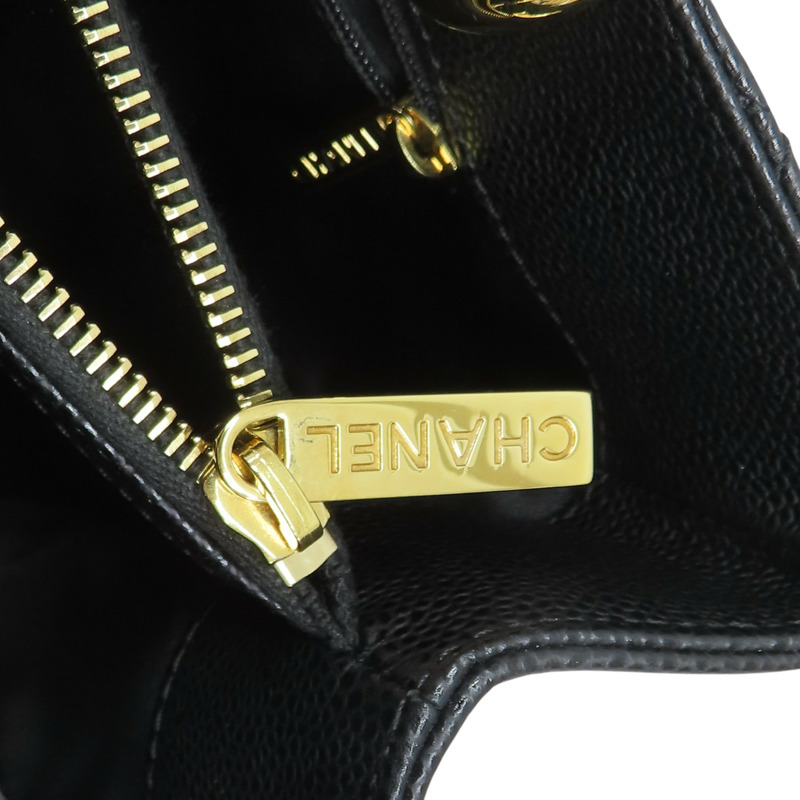 黑色 荔枝紋 牛皮 GST 手提包 A50995 (無卡)【CHANEL 香奈兒】 A50995-11