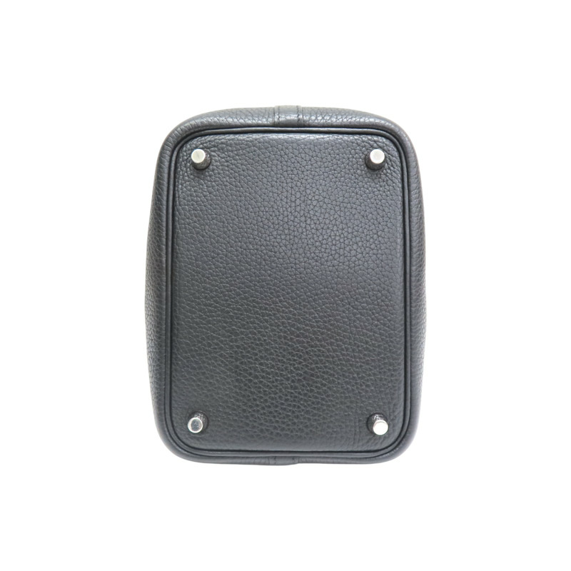 黑色 TC牛皮 Picotin Lock 18 手提包 Y刻 銀扣【HERMES 愛馬仕】-3