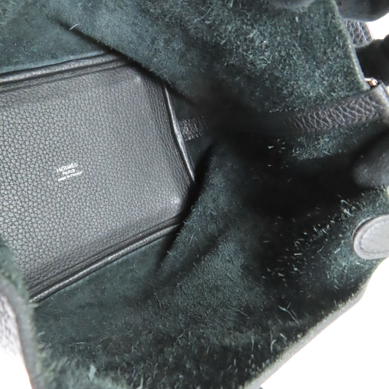 黑色 TC牛皮 Picotin Lock 18 手提包 Y刻 銀扣【HERMES 愛馬仕】-5