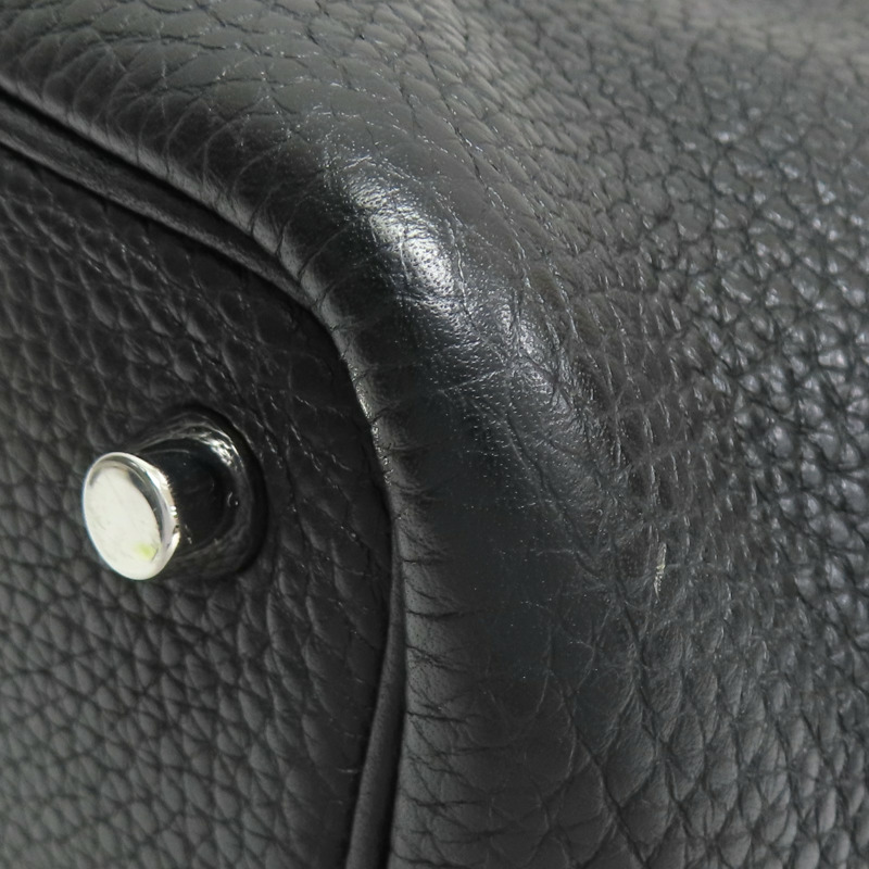 黑色 TC牛皮 Picotin Lock 18 手提包 Y刻 銀扣【HERMES 愛馬仕】-10