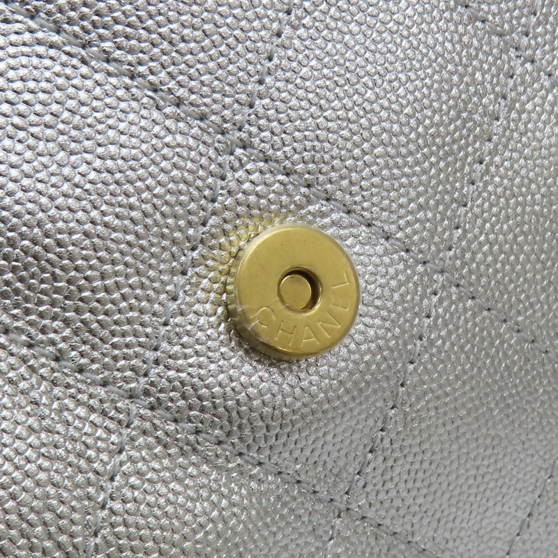 銀色 荔枝紋 牛皮 25 BAG 小型包 肩背包 AS5293【CHANEL 香奈兒】 AS5293-11