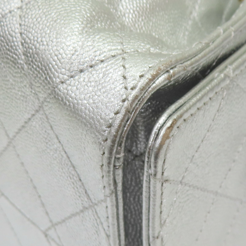 銀色 荔枝紋 牛皮 25 BAG 小型包 肩背包 AS5293【CHANEL 香奈兒】 AS5293-13