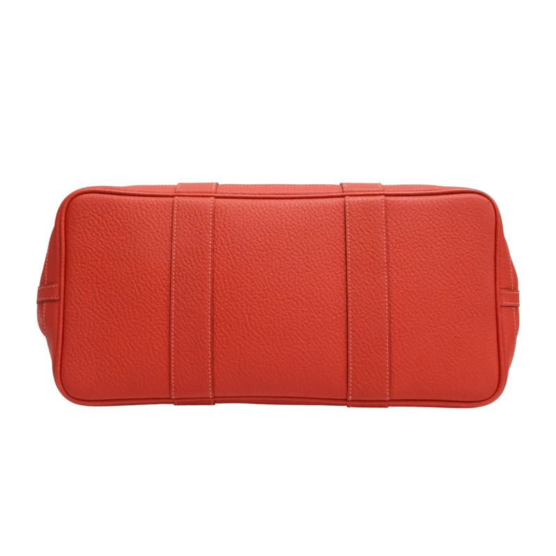 紅色 Negonda牛皮 Garden party 36 手提包 銀扣 R刻【HERMES 愛馬仕】-3