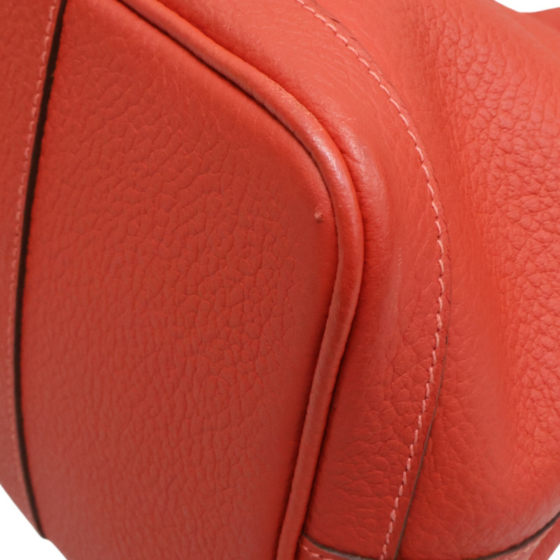 紅色 Negonda牛皮 Garden party 36 手提包 銀扣 R刻【HERMES 愛馬仕】-10