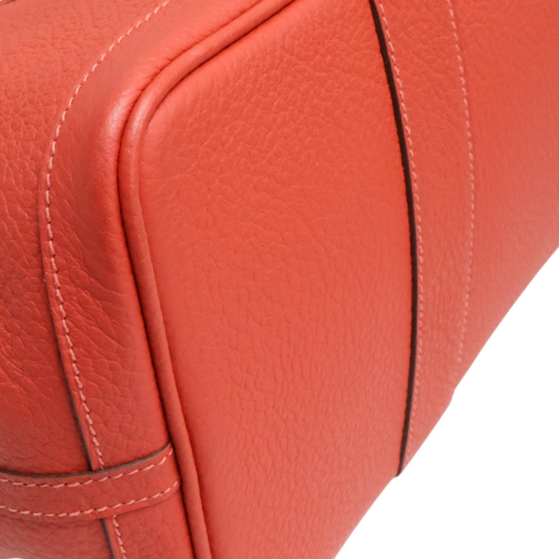 紅色 Negonda牛皮 Garden party 36 手提包 銀扣 R刻【HERMES 愛馬仕】-11