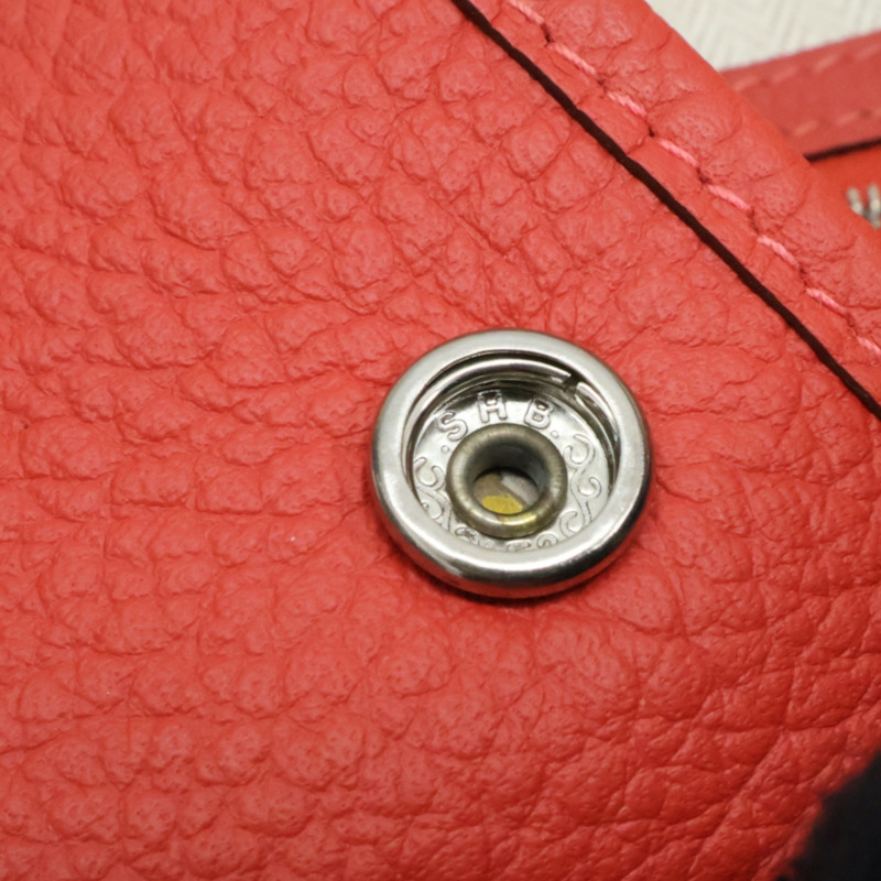 紅色 Negonda牛皮 Garden party 36 手提包 銀扣 R刻【HERMES 愛馬仕】-14