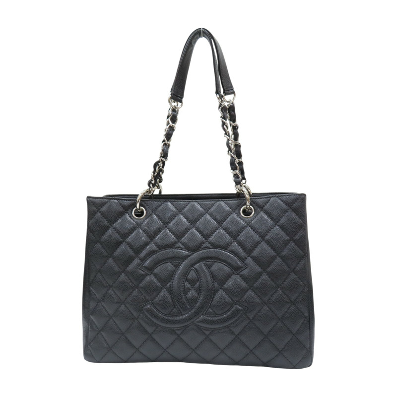 黑色 荔枝紋牛皮 GST 手提包 A50995【CHANEL 香奈兒】 A50995-0